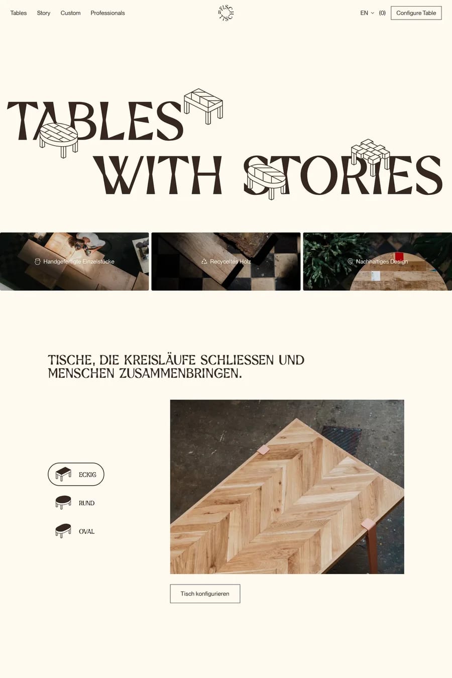 Fisch & Tisch — shop website screenshot