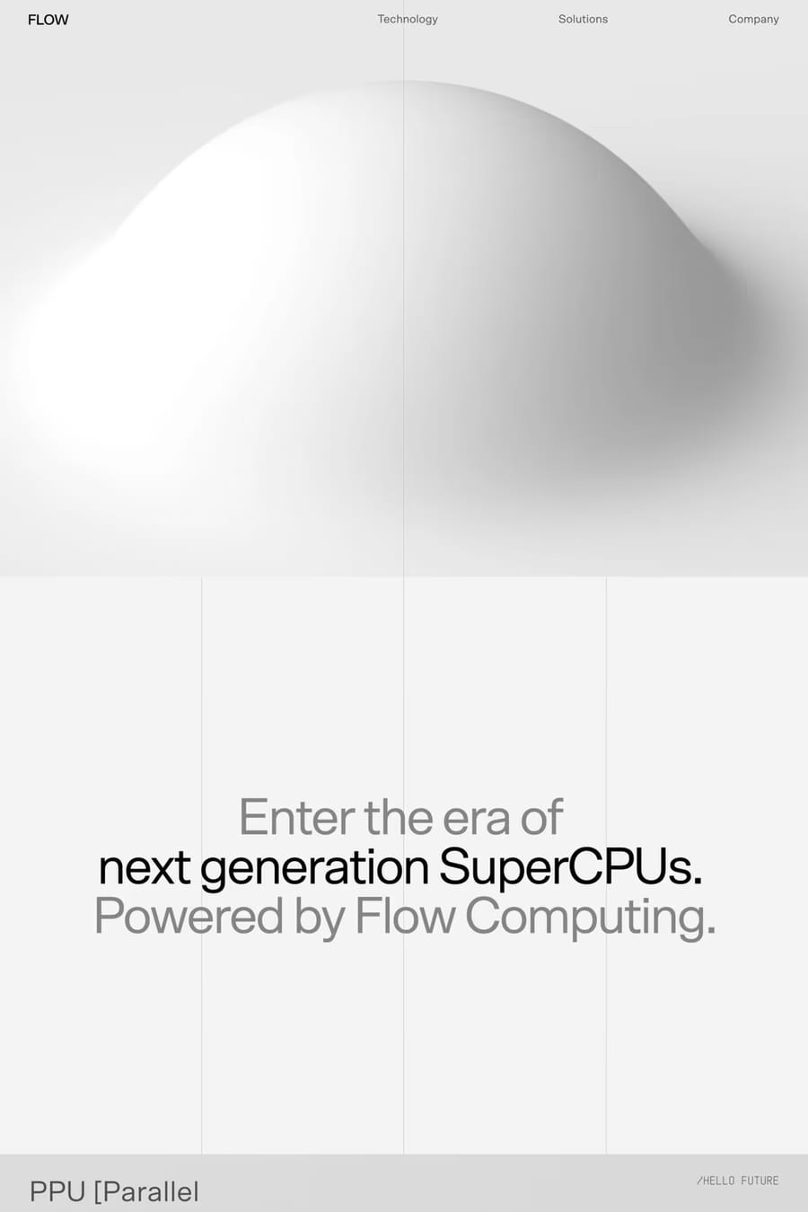 Flow Computing — landing website screenshot