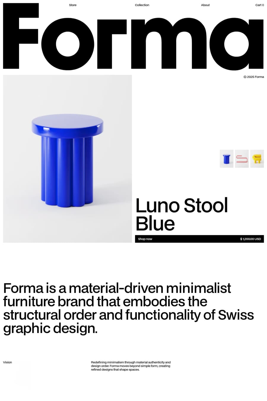 Forma — shop website template screenshot