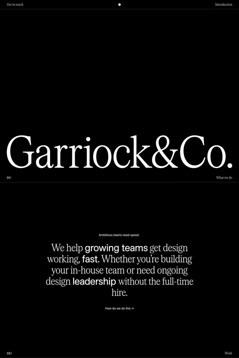 Garriock & Co. — screenshot of an agency site