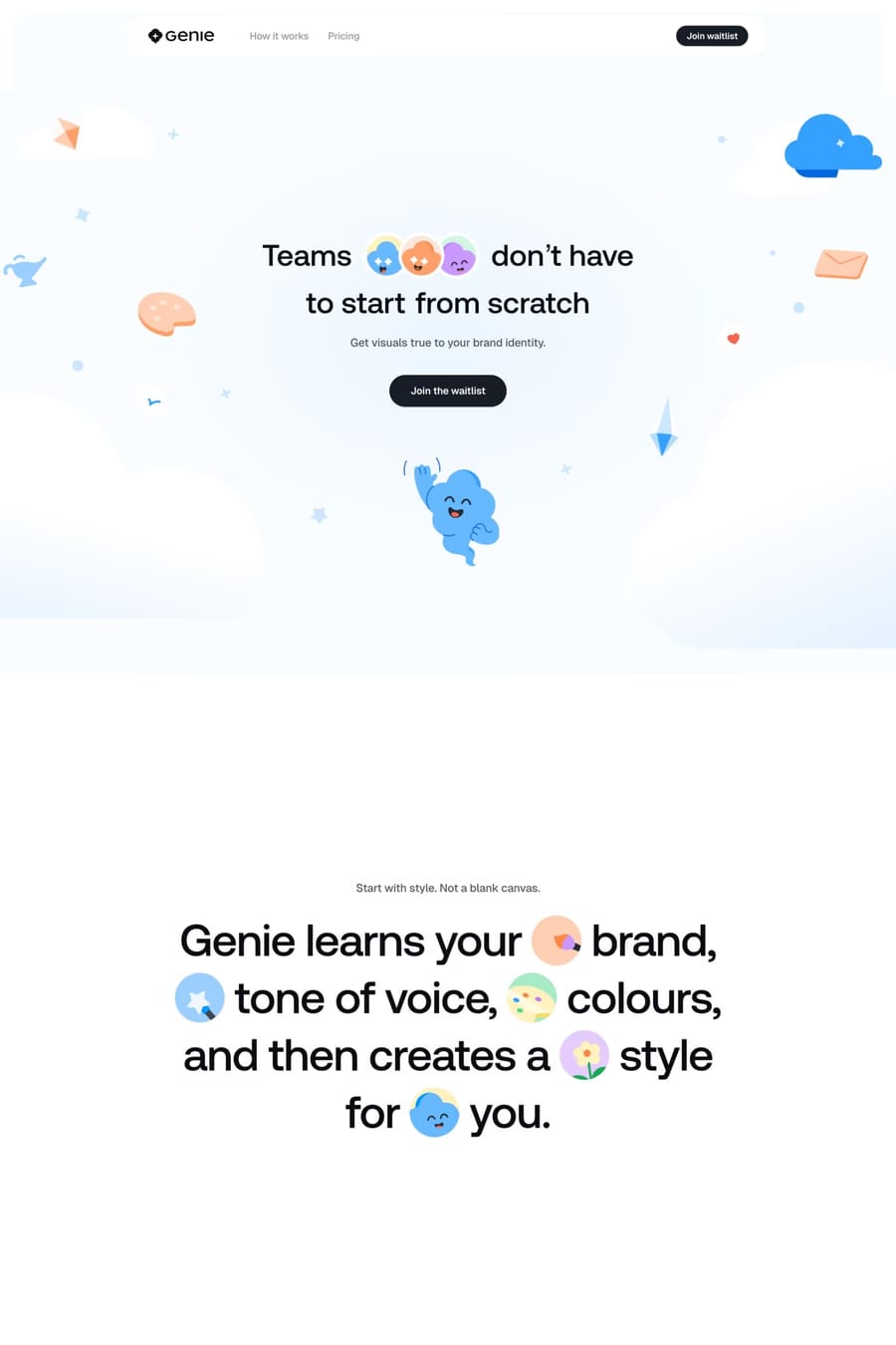 Geniestudio — landing website screenshot