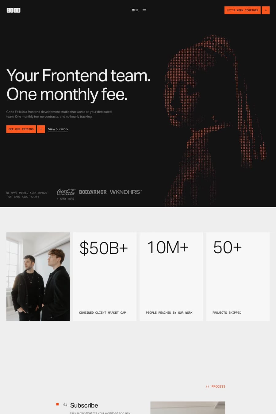 Good Fella — agency website screenshot
