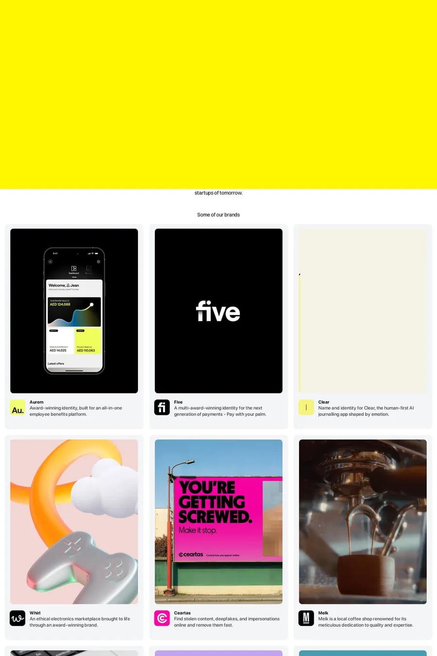 Good Habit — agency website screenshot
