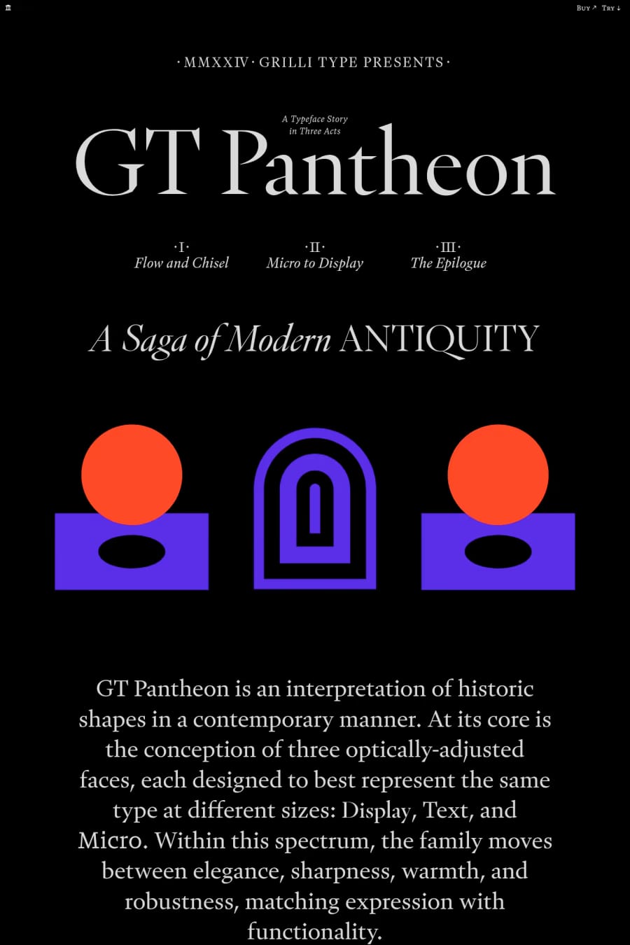 GT Pantheon — landing website screenshot