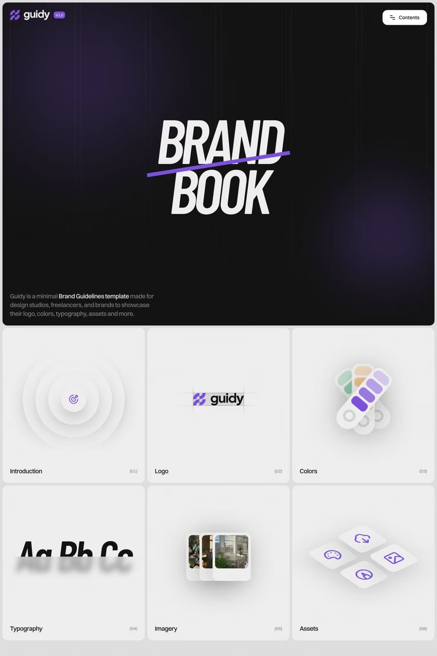 Guidy — directory website template screenshot