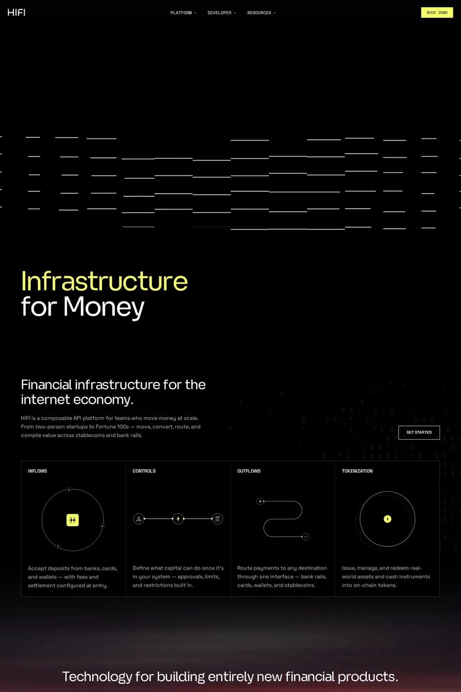 HIFI — landing website screenshot