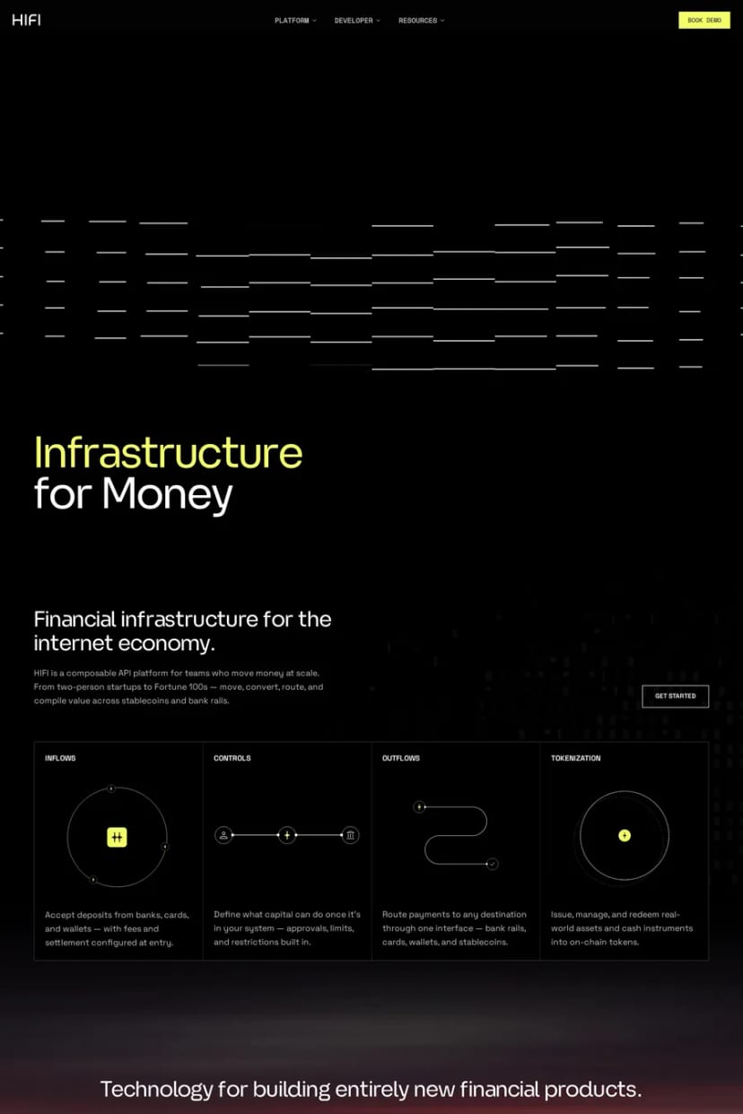 HIFI — screenshot of a landing page