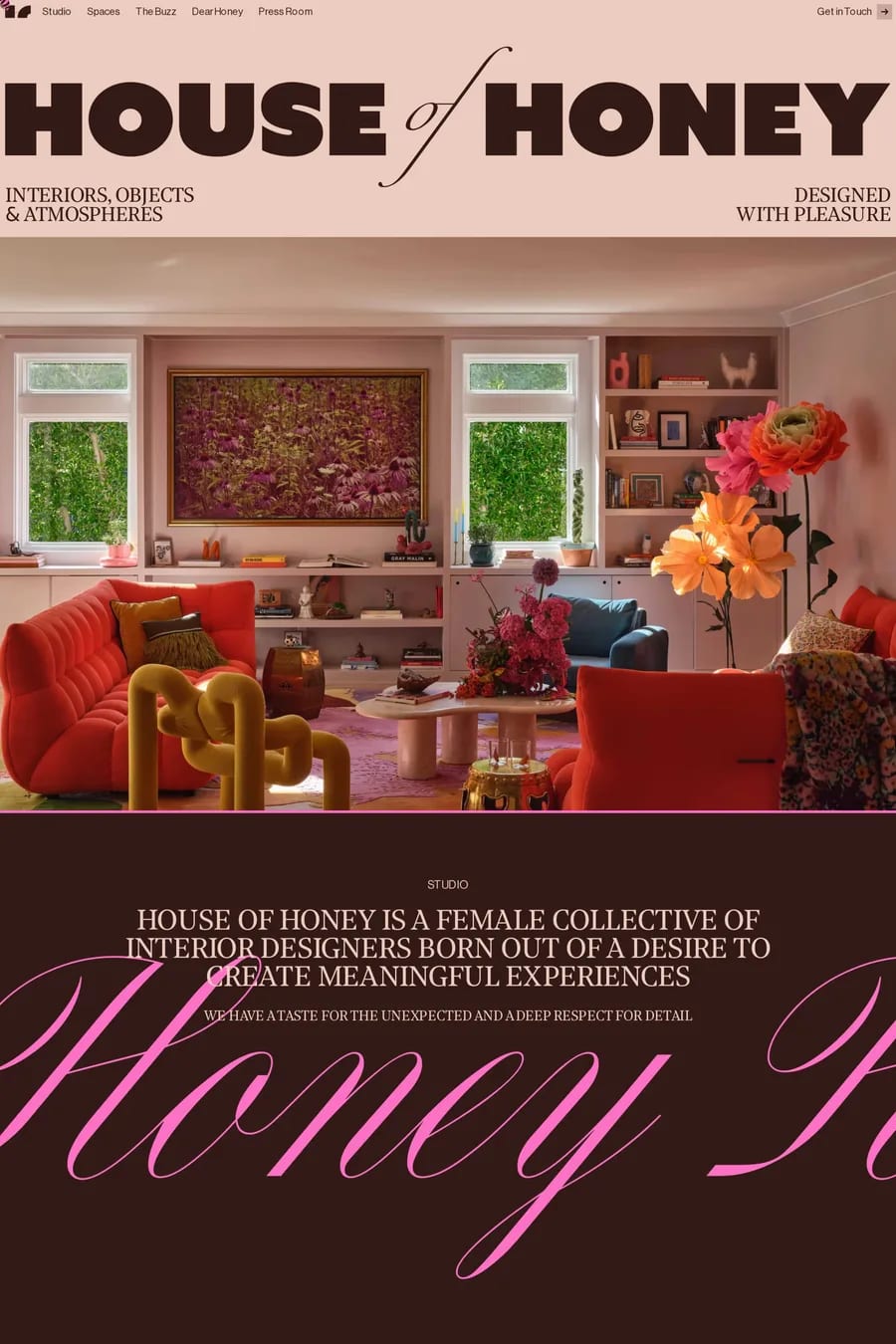House of Honey — agency website screenshot