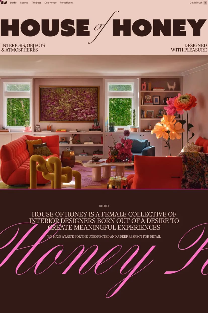 House of Honey — screenshot of an agency site