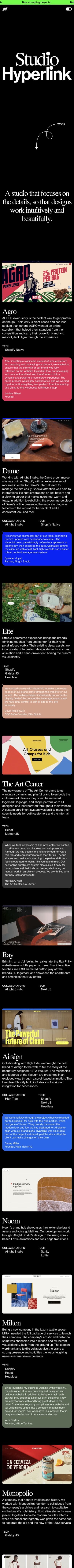 Hyperlink mobile screenshot