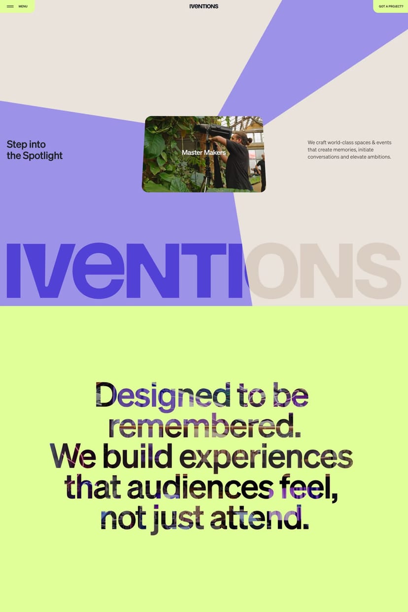 Iventions — screenshot of an agency site