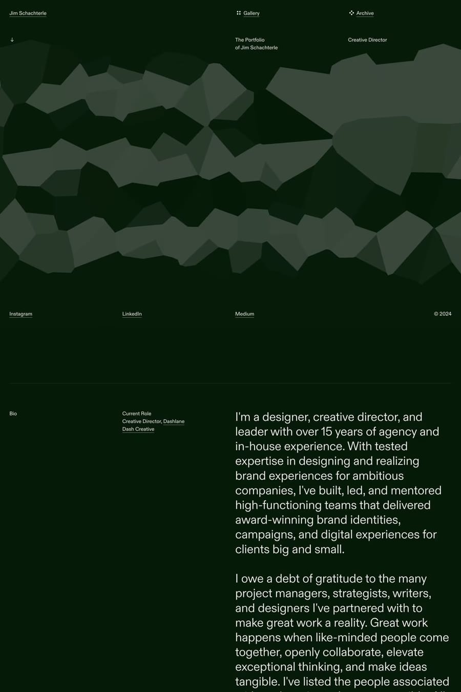 Jim Schachterle — portfolio website screenshot