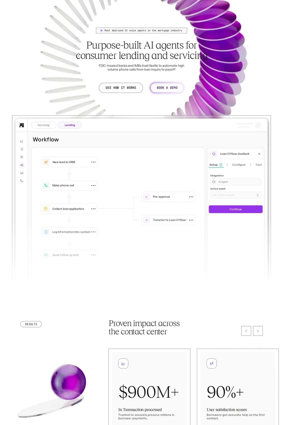 Kastle — landing website screenshot