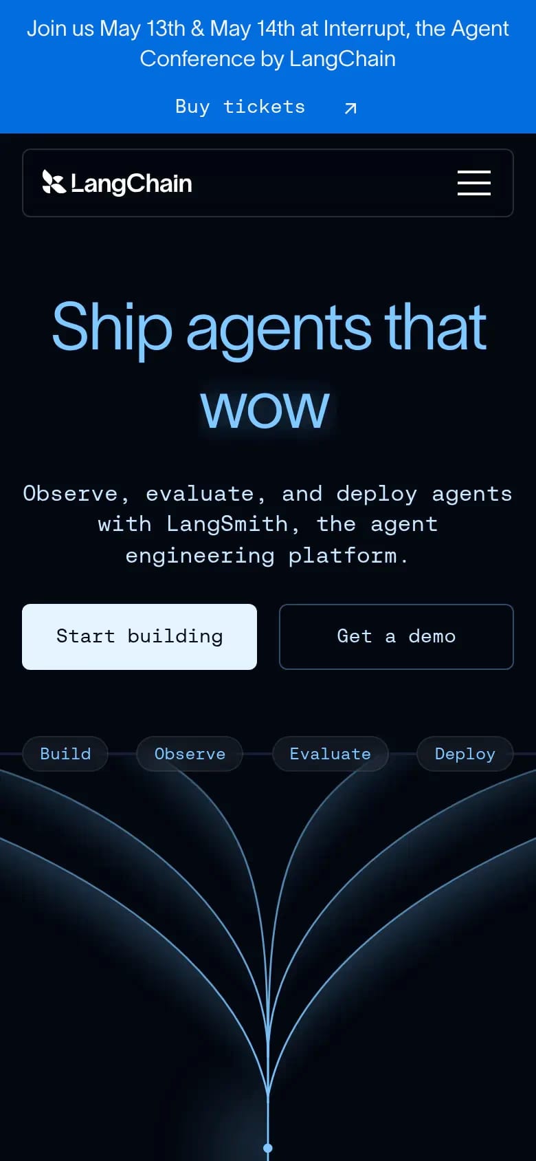 LangChain mobile screenshot