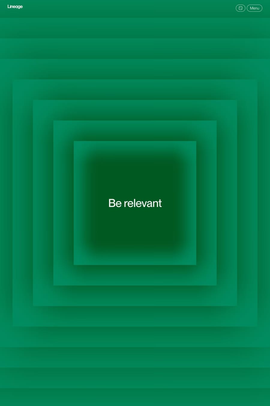 Lineage — agency website screenshot