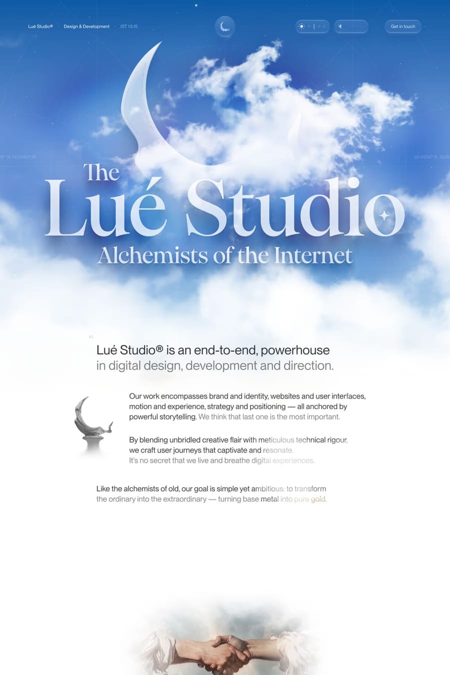 Lué Studio® — agency website screenshot
