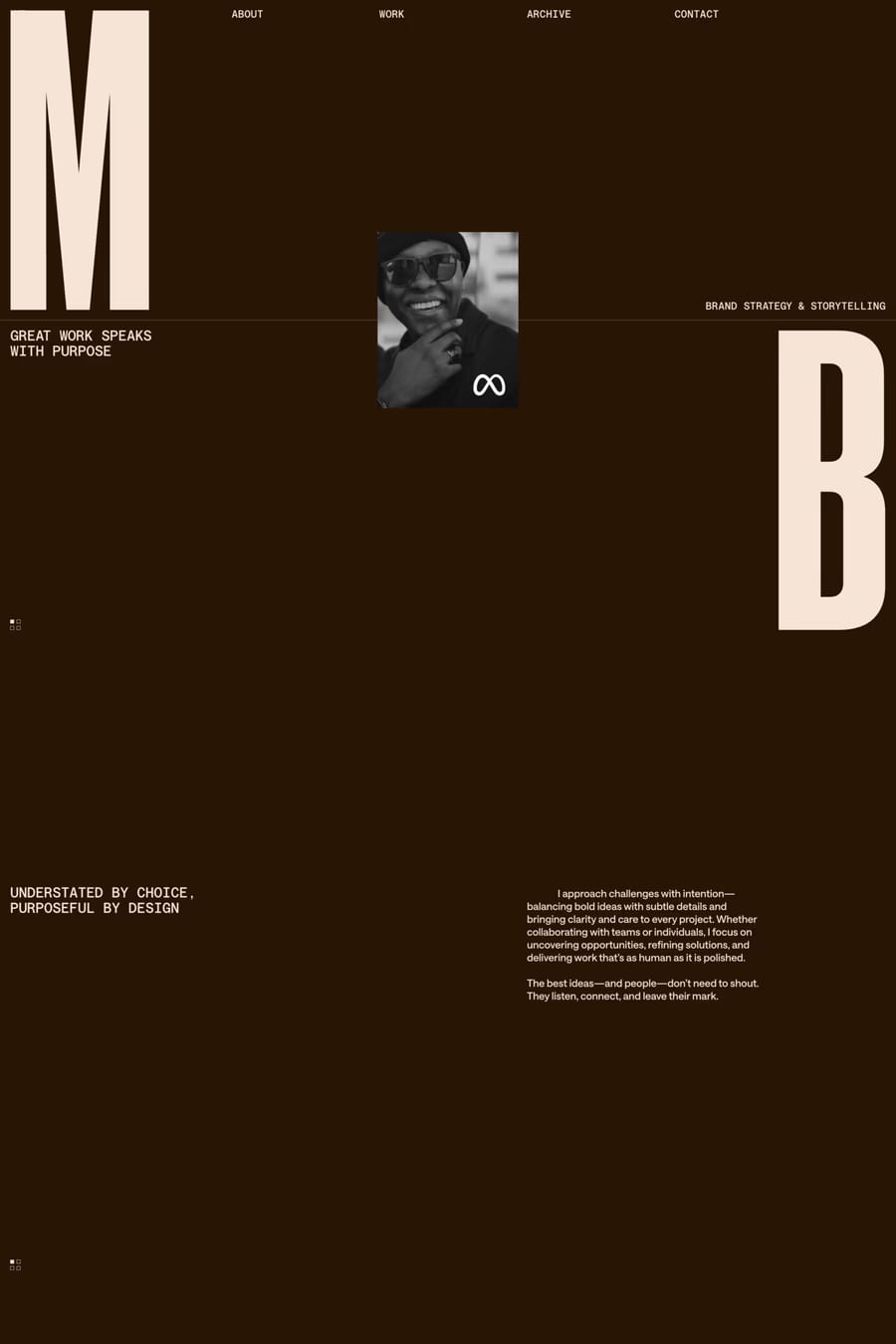 Michael Brown — portfolio website screenshot