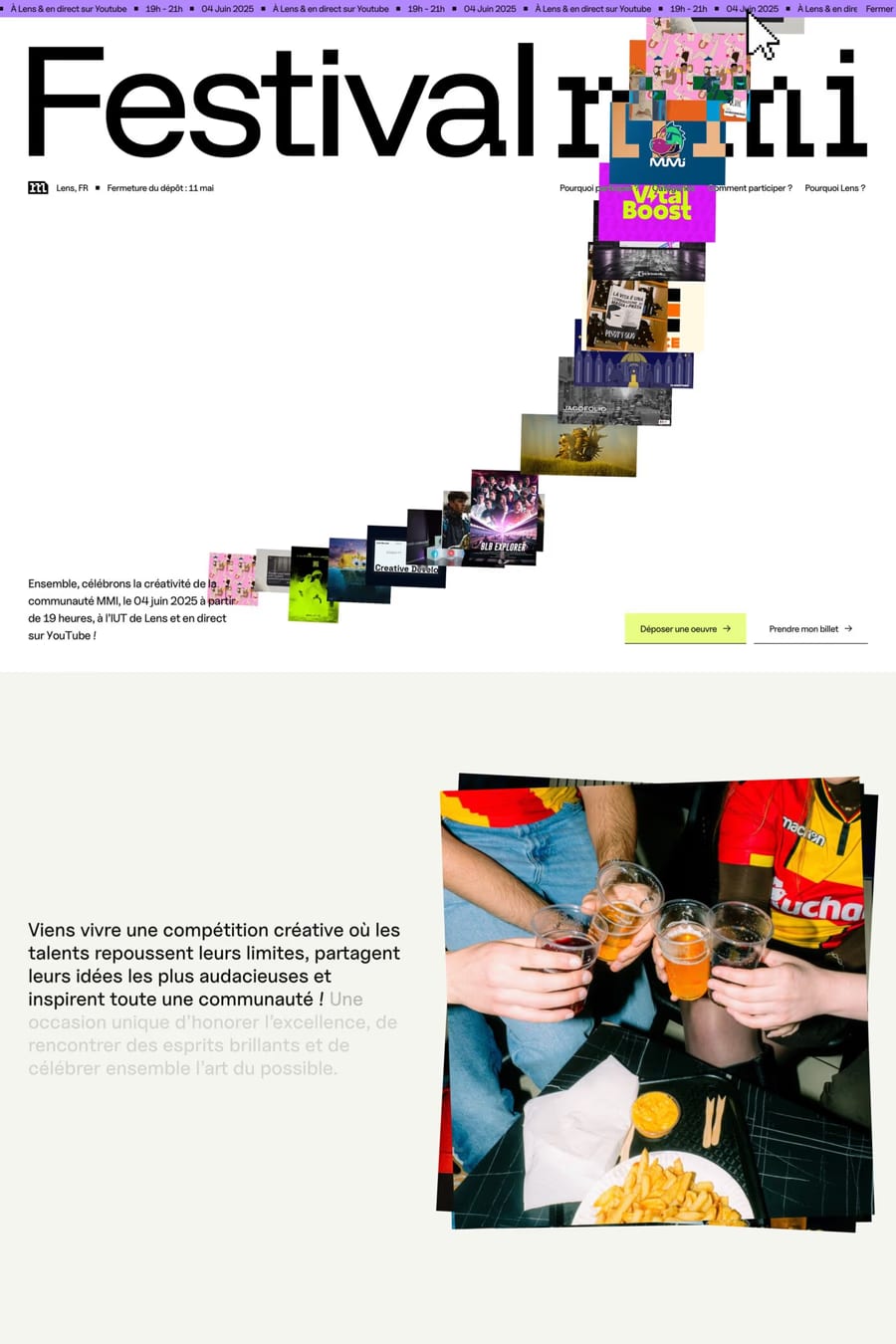 MMI Festival — landing website screenshot