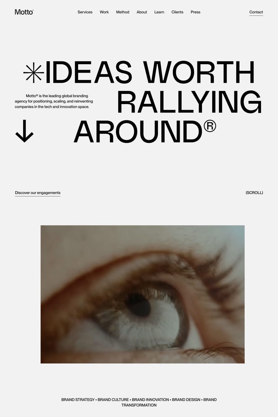 Motto — agency website screenshot