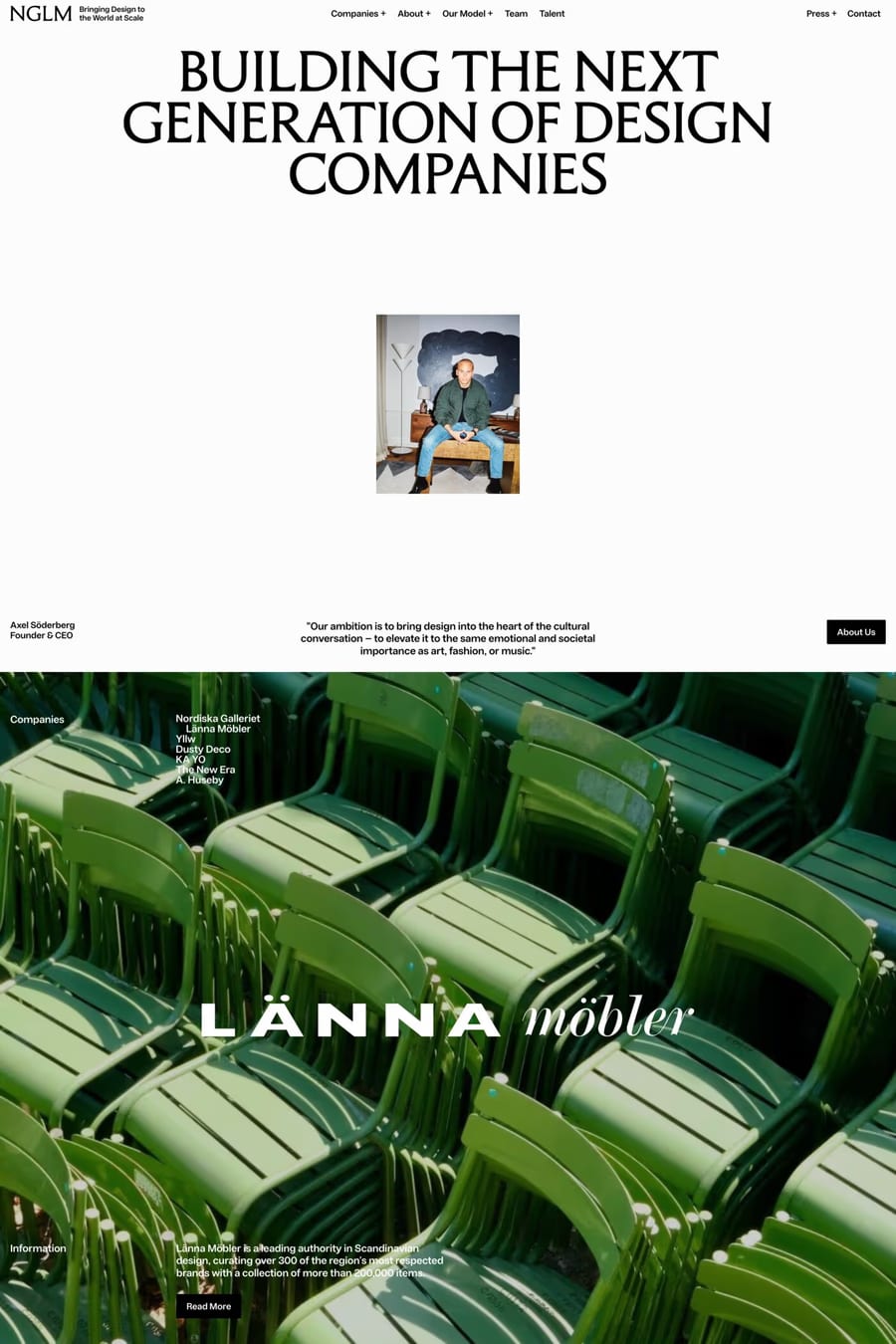 NGLM — agency website screenshot