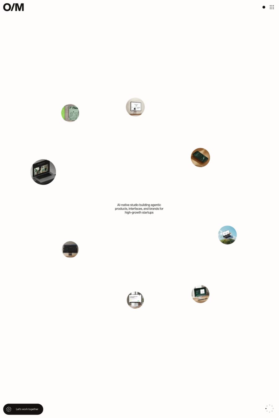 OFF MENU — agency website screenshot