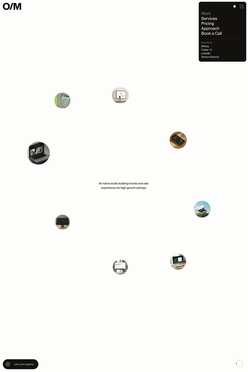 Off Menu — screenshot of an agency site