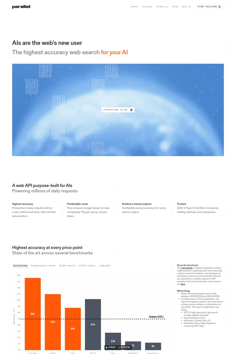 Parallel — landing website screenshot