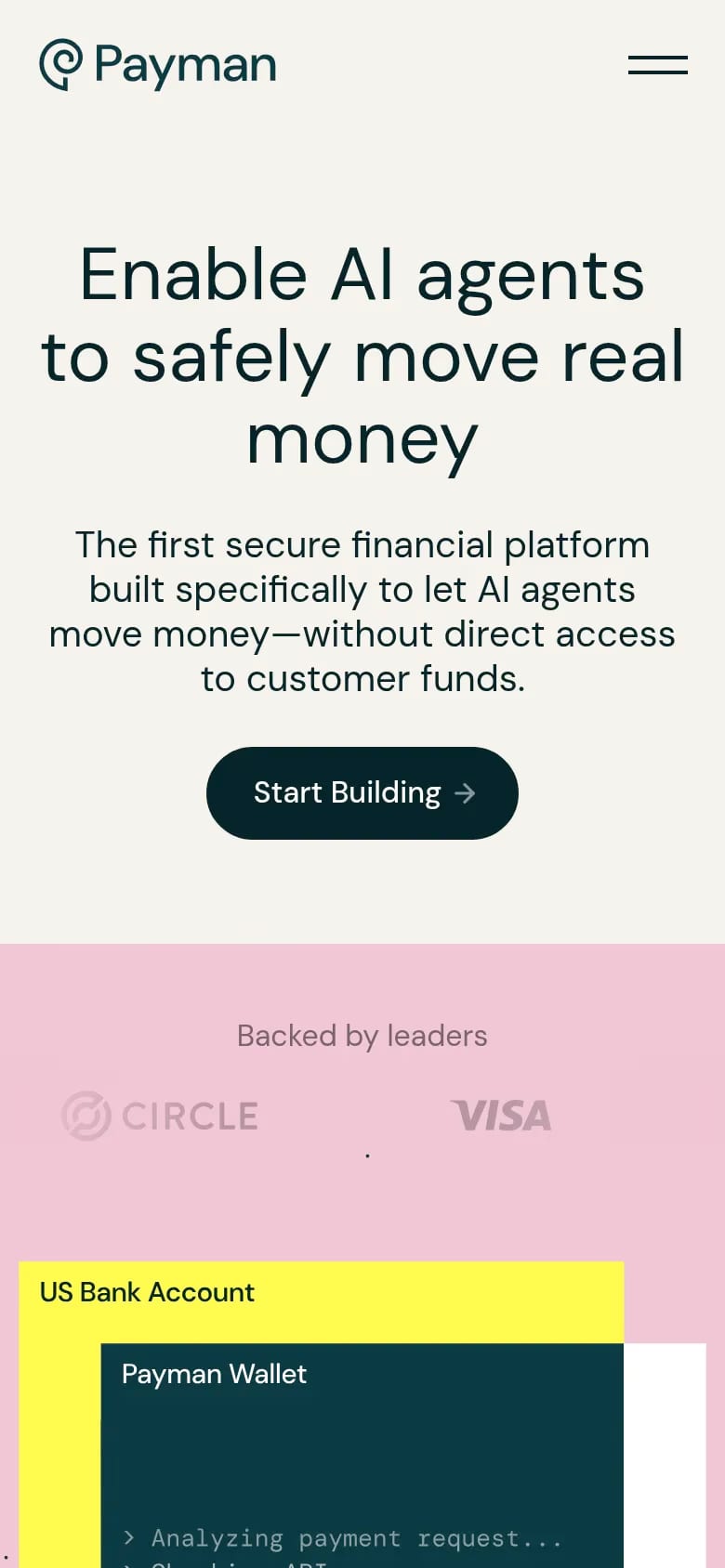 Payman mobile screenshot
