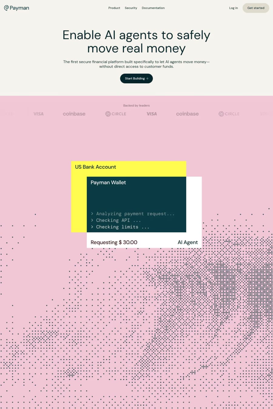 Payman — landing website screenshot