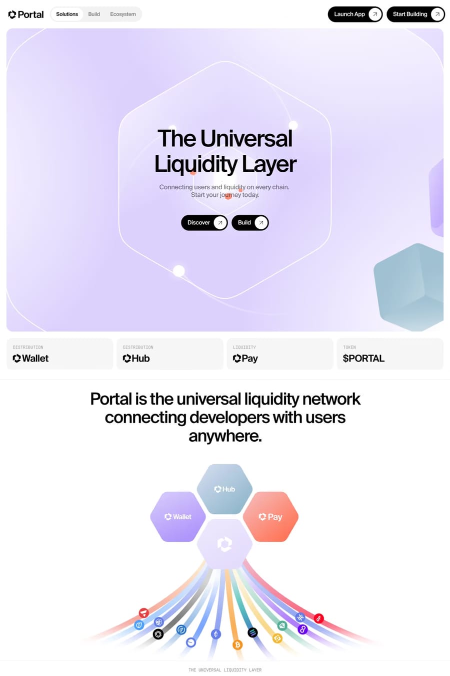 Porta — landing website screenshot