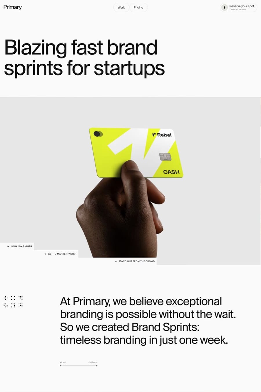 Primary Studio — agency website screenshot