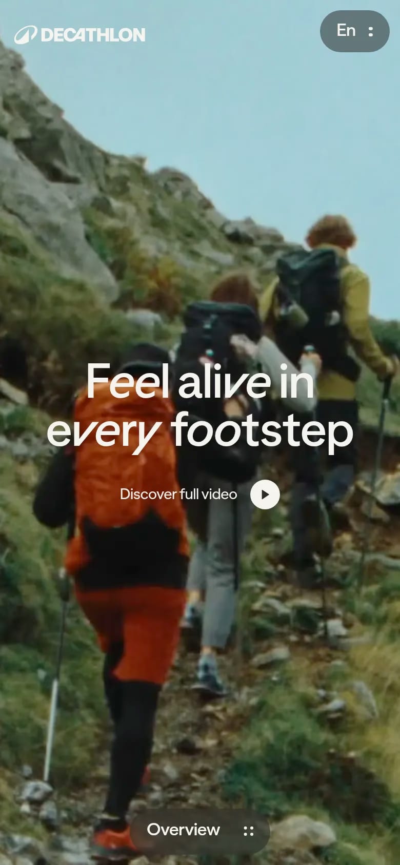 Quechua SS25 Lookbook mobile screenshot
