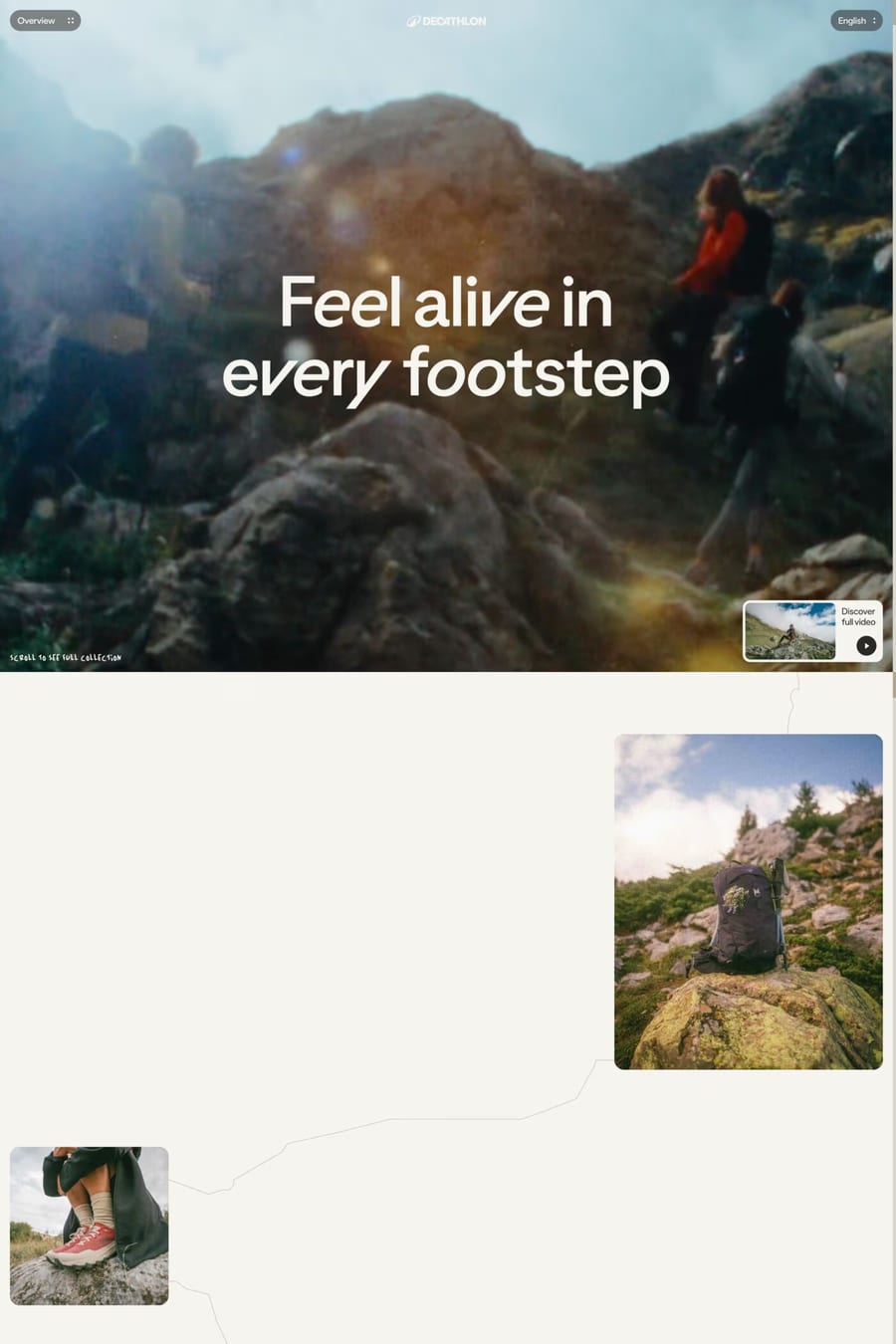 Quechua SS25 Lookbook — shop website screenshot