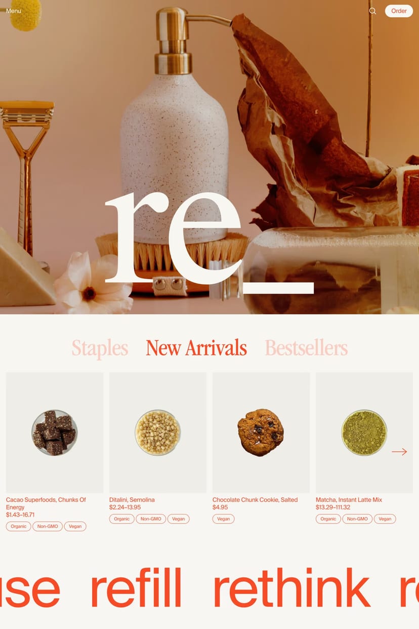 re_ — screenshot of an online shop