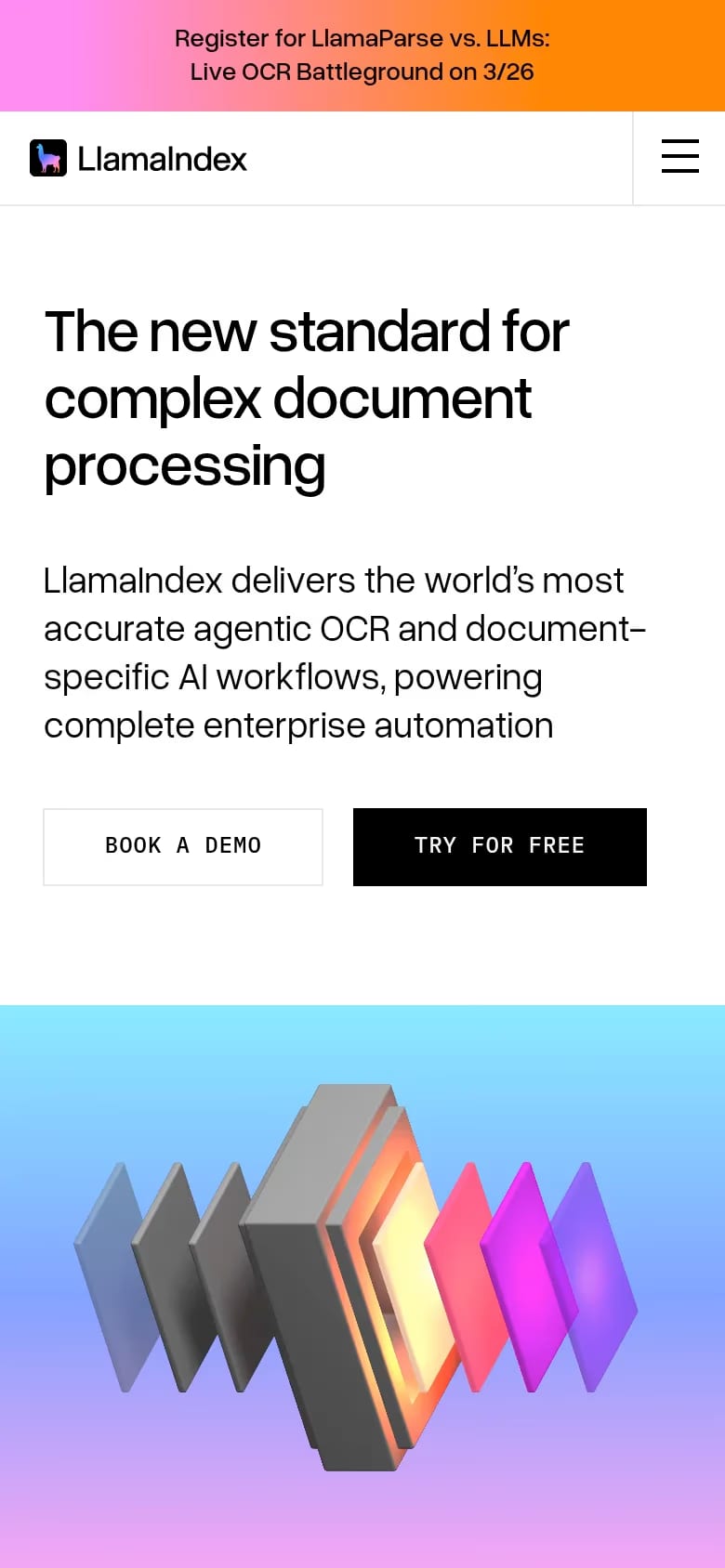 LlamaIndex mobile screenshot