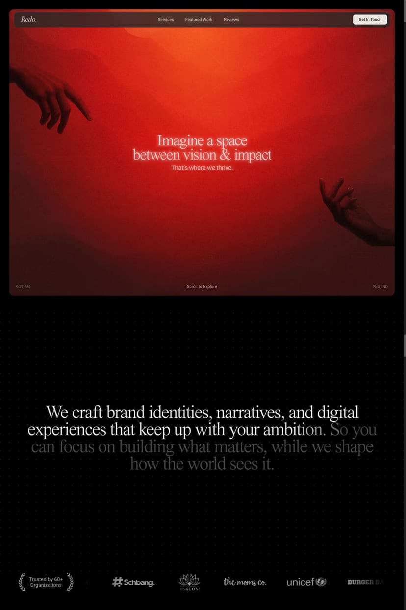 Redo Media — screenshot of an agency site