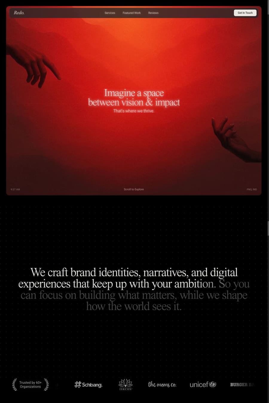 Redo Media — agency website screenshot
