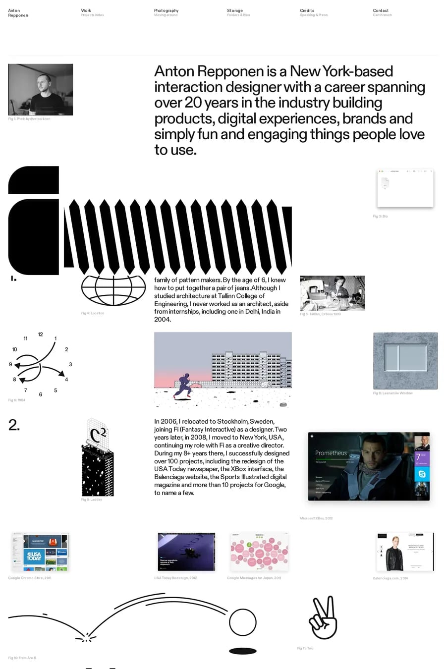 Repponen — portfolio website screenshot