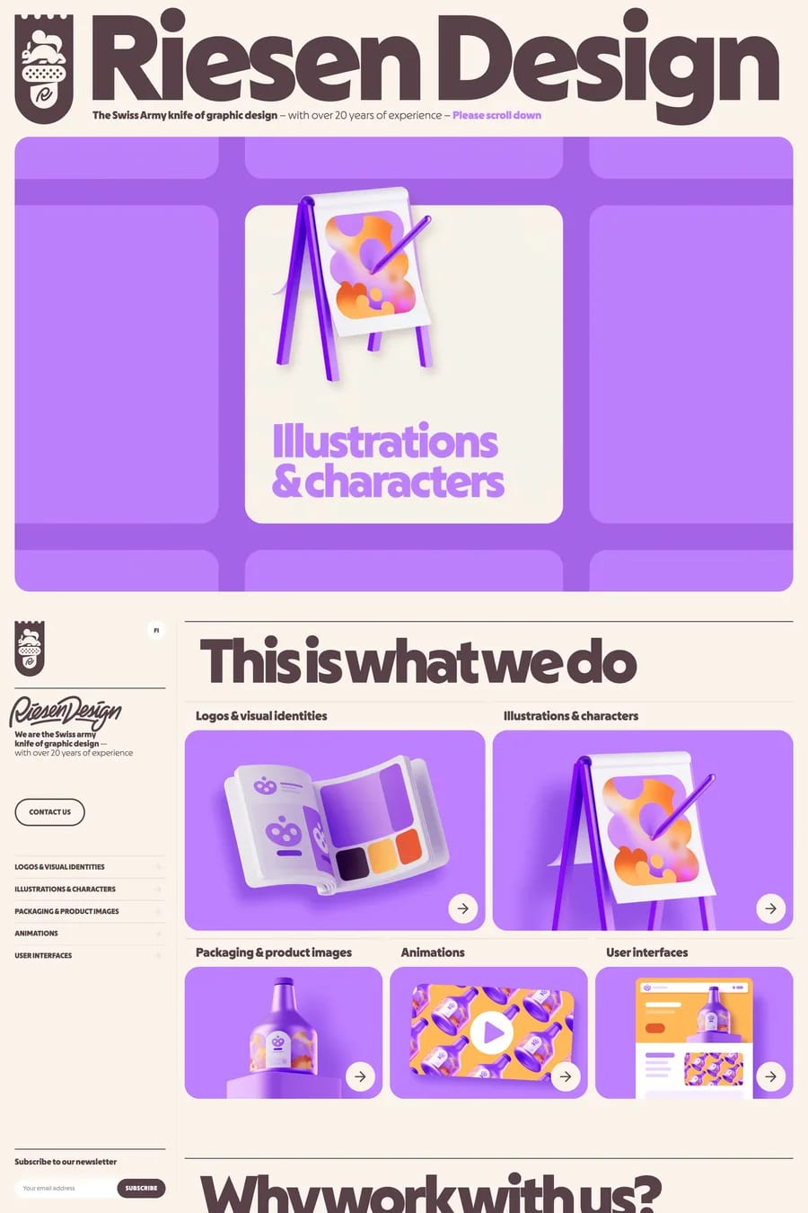 Riesen Design — agency website screenshot