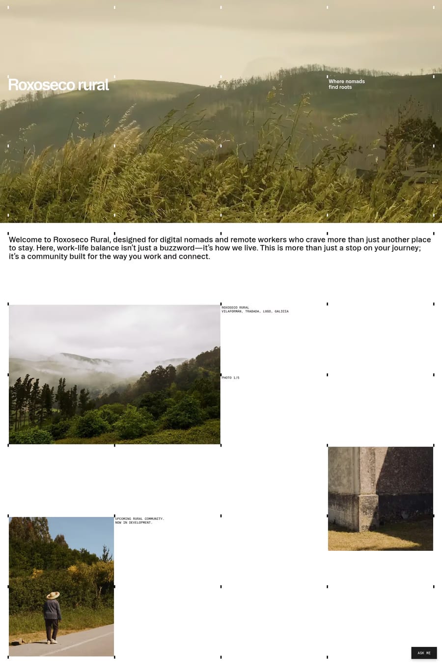 Roxoseco Rural — landing website screenshot