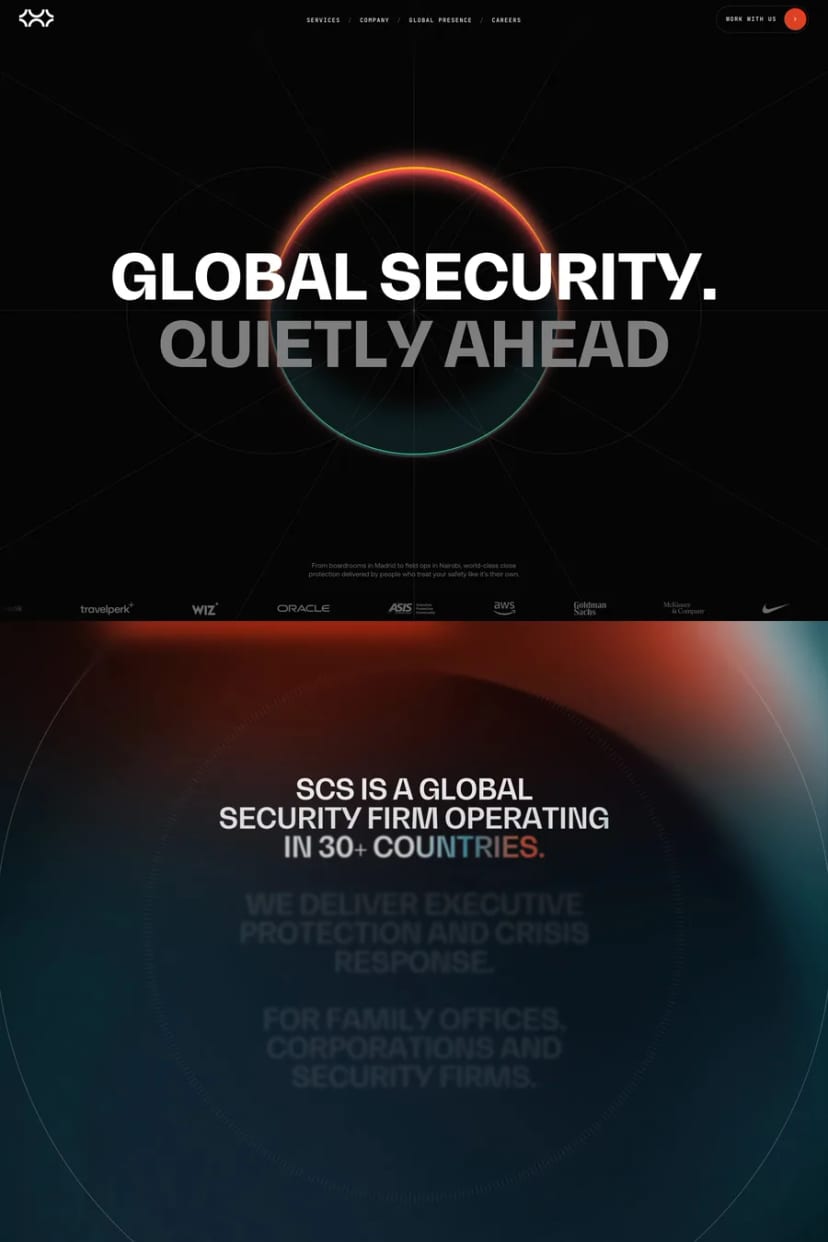 SCS — screenshot of an agency site