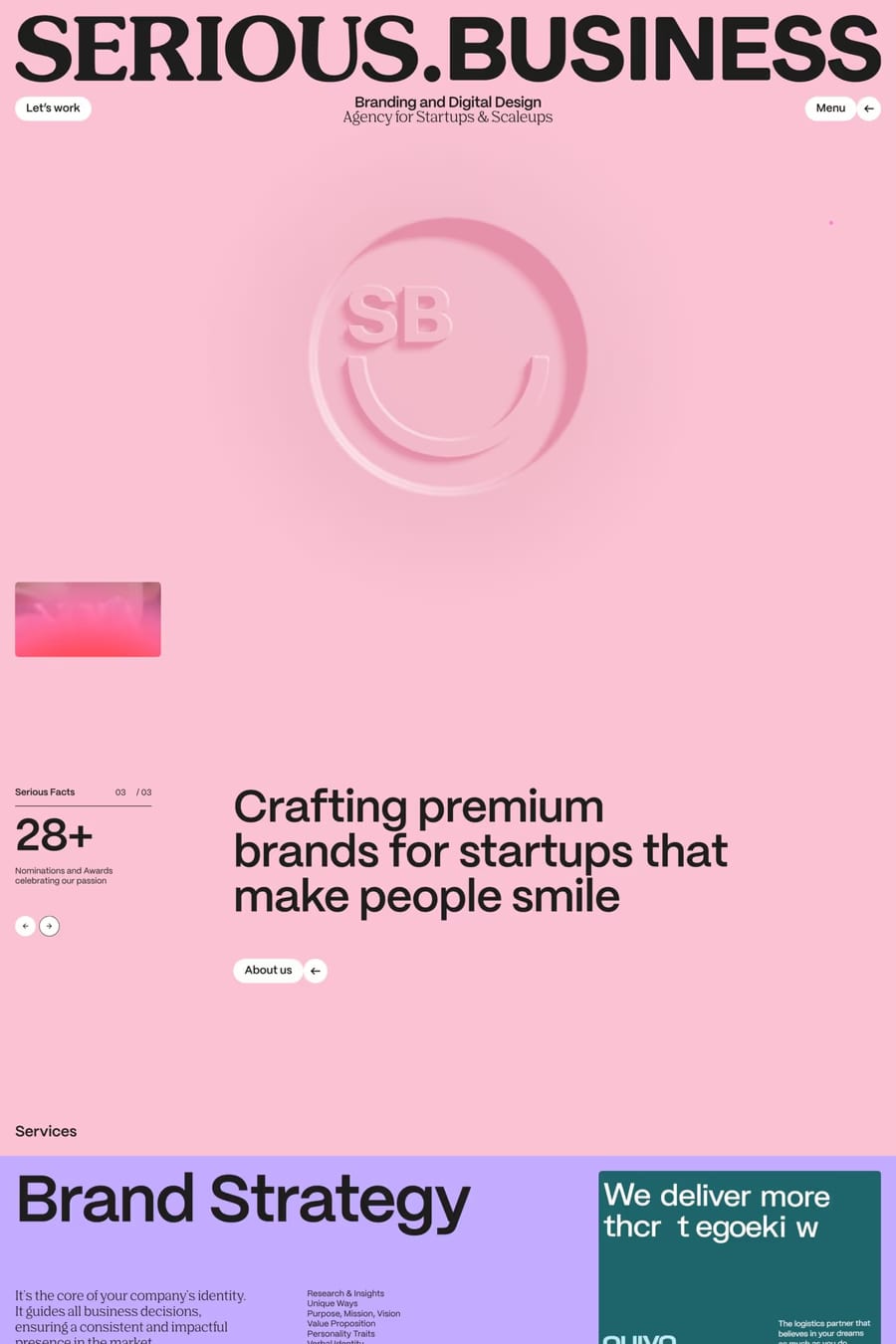 SERIOUS.BUSINESS — agency website screenshot