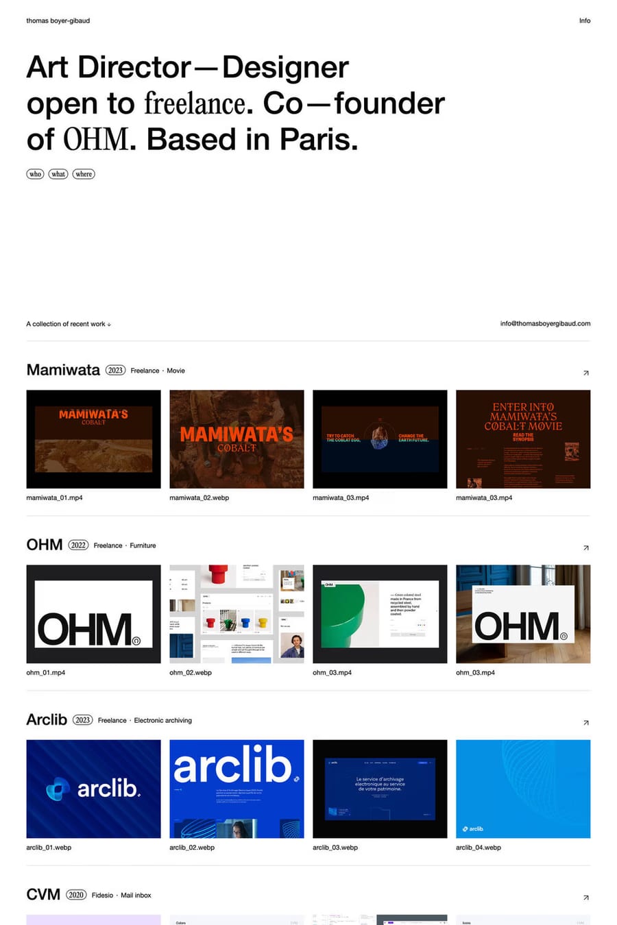 Thomas Boyer-Gibaud — portfolio website screenshot
