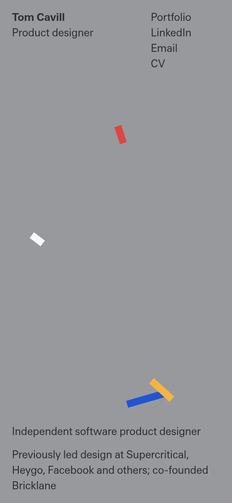 Tom Cavill mobile screenshot