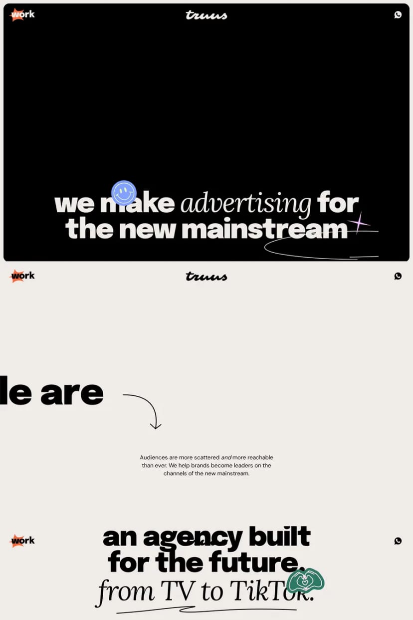 Truus — screenshot of an agency site