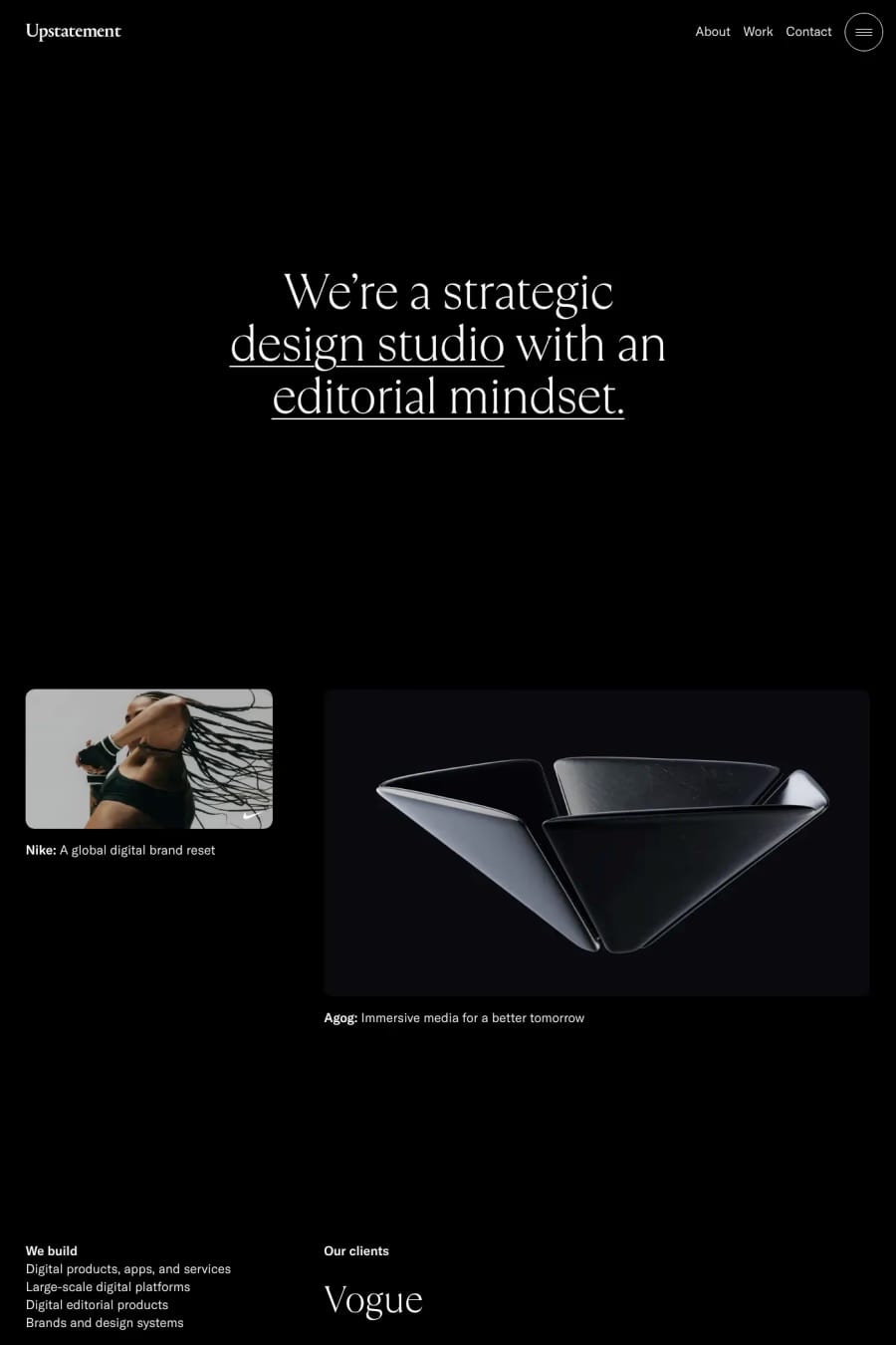 Upstatement — agency website screenshot