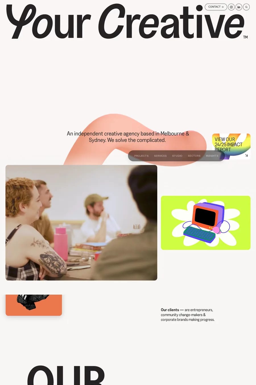 Your Creative — agency website screenshot