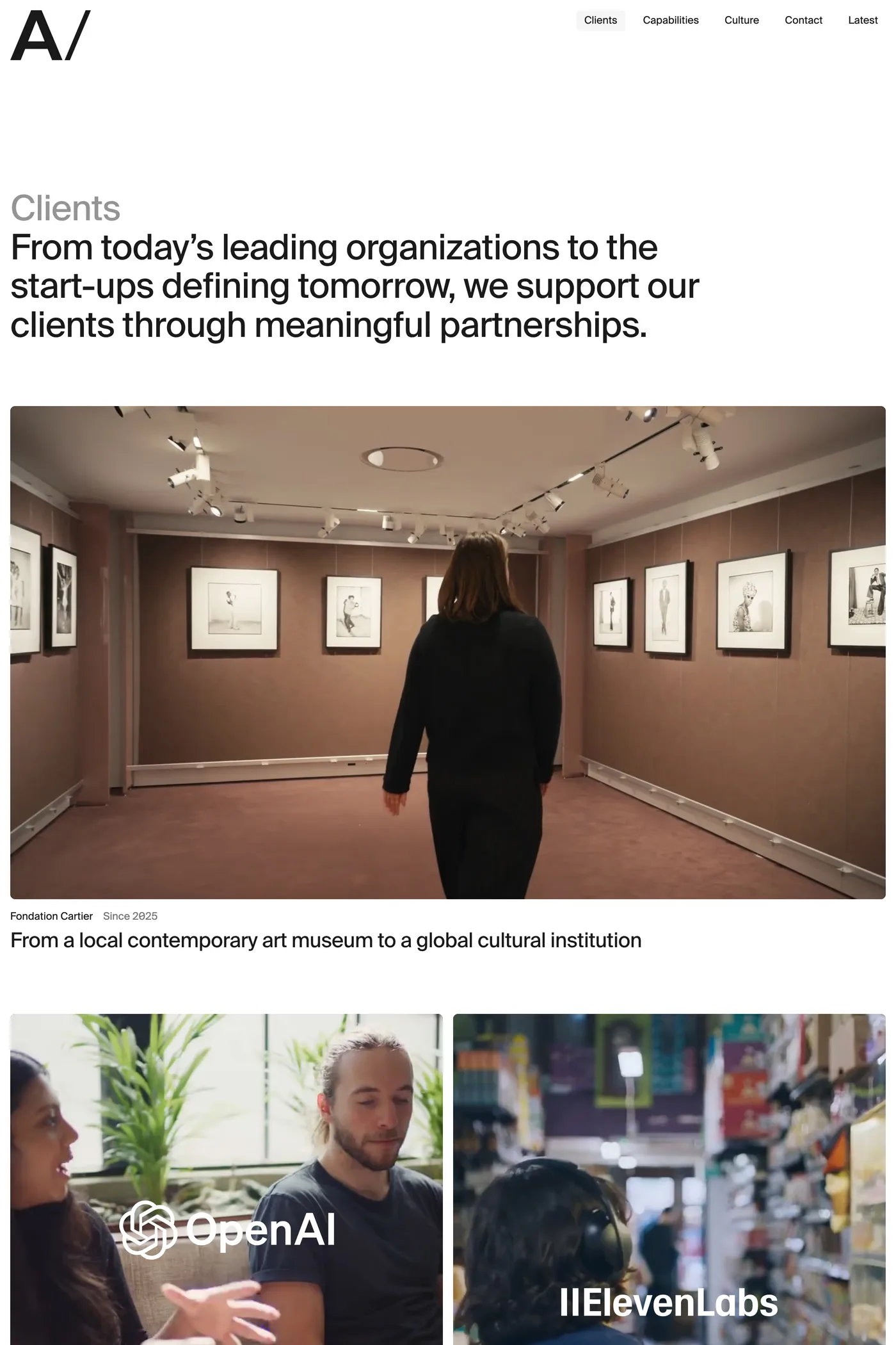 AREA 17 — screenshot of the work page