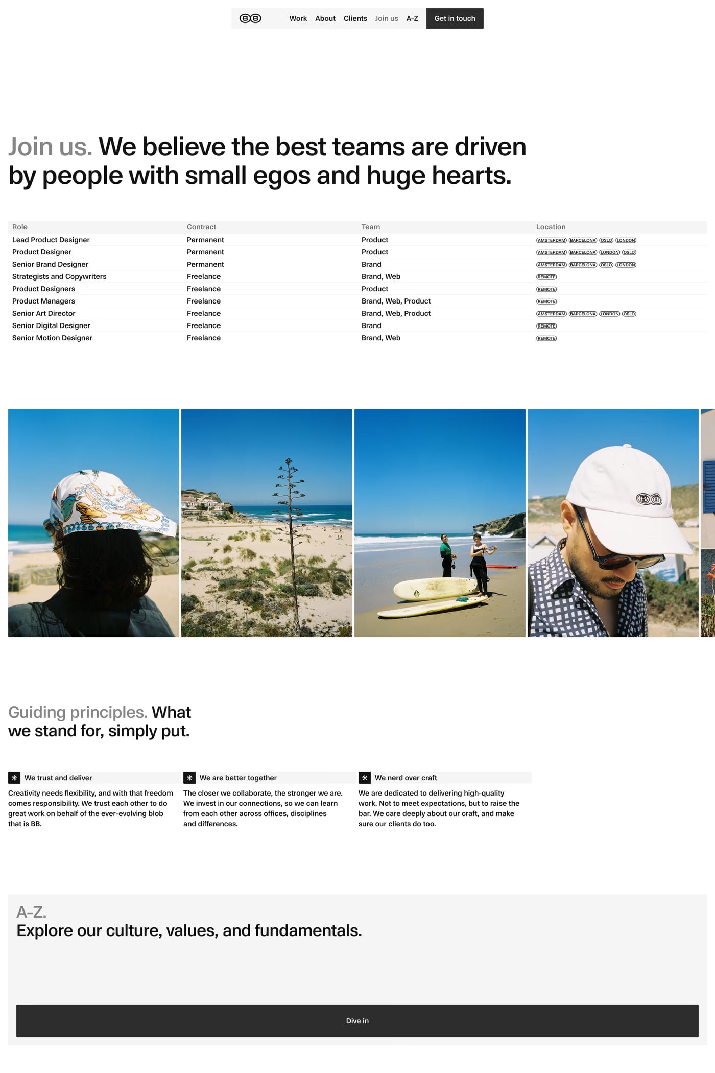 Bakken & Bæck careers page