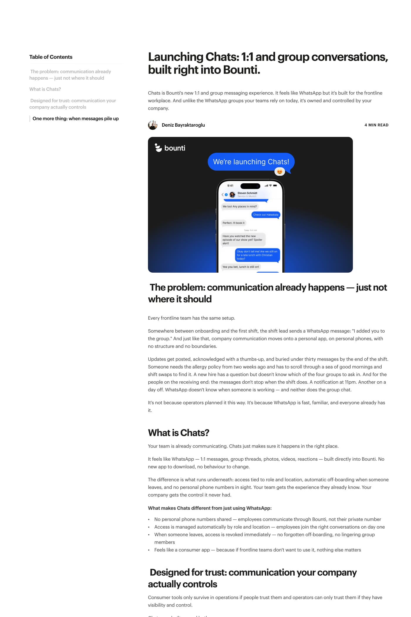 Bounti blog page